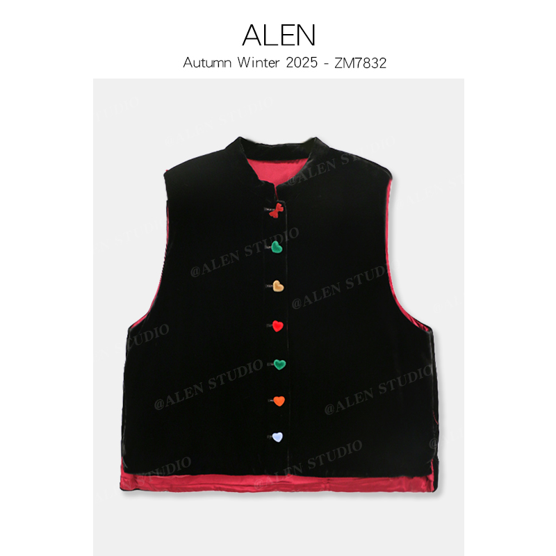 【Alen女装店】新中式国风高级气质马夹ZM7832
