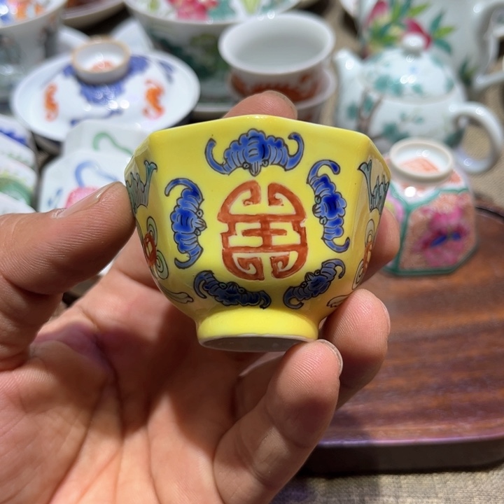 纯手绘精品盖碗杯