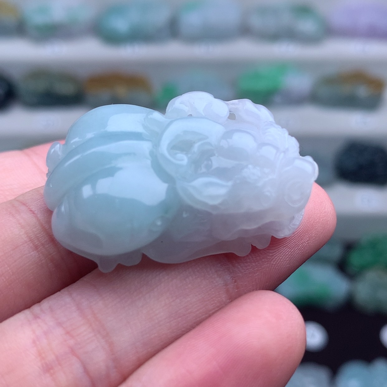 【闪购商品】翡翠未镶嵌颈饰貔貅