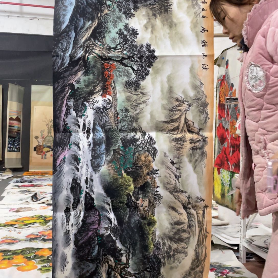 国画国画作品画心一张