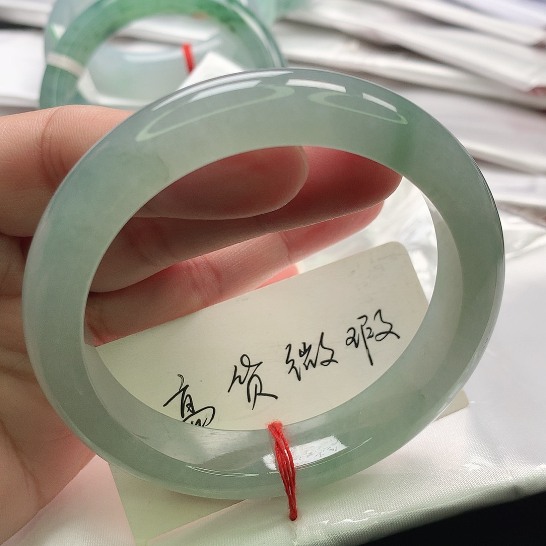 翡翠未镶嵌手镯缅甸56