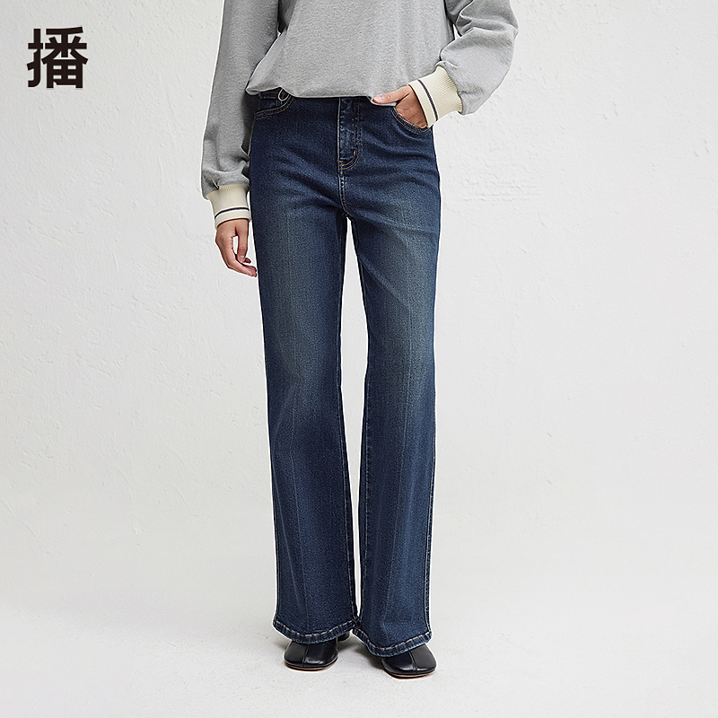 播百搭显瘦经典微喇牛仔裤DDR4KD5096