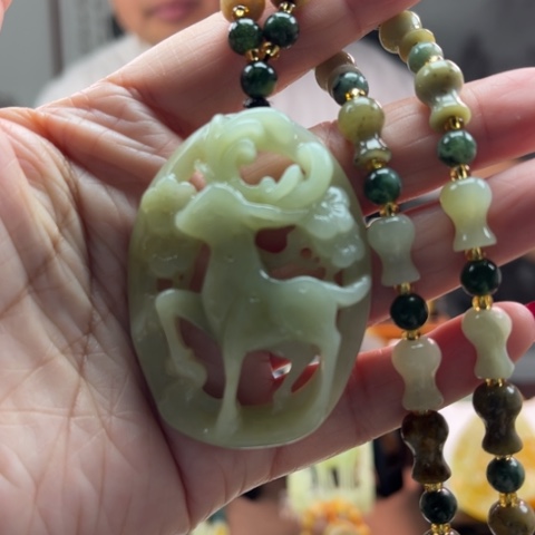 岫玉挂件未镶嵌挂件