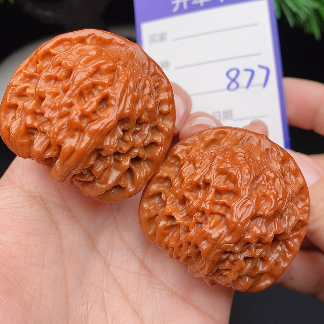把件文玩核桃44红狮子877