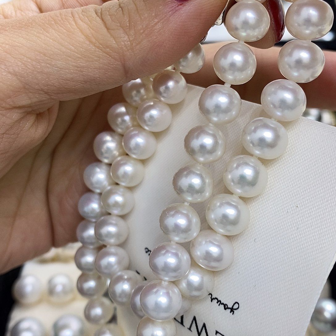 淡水珍珠颈饰银S925镶嵌无核