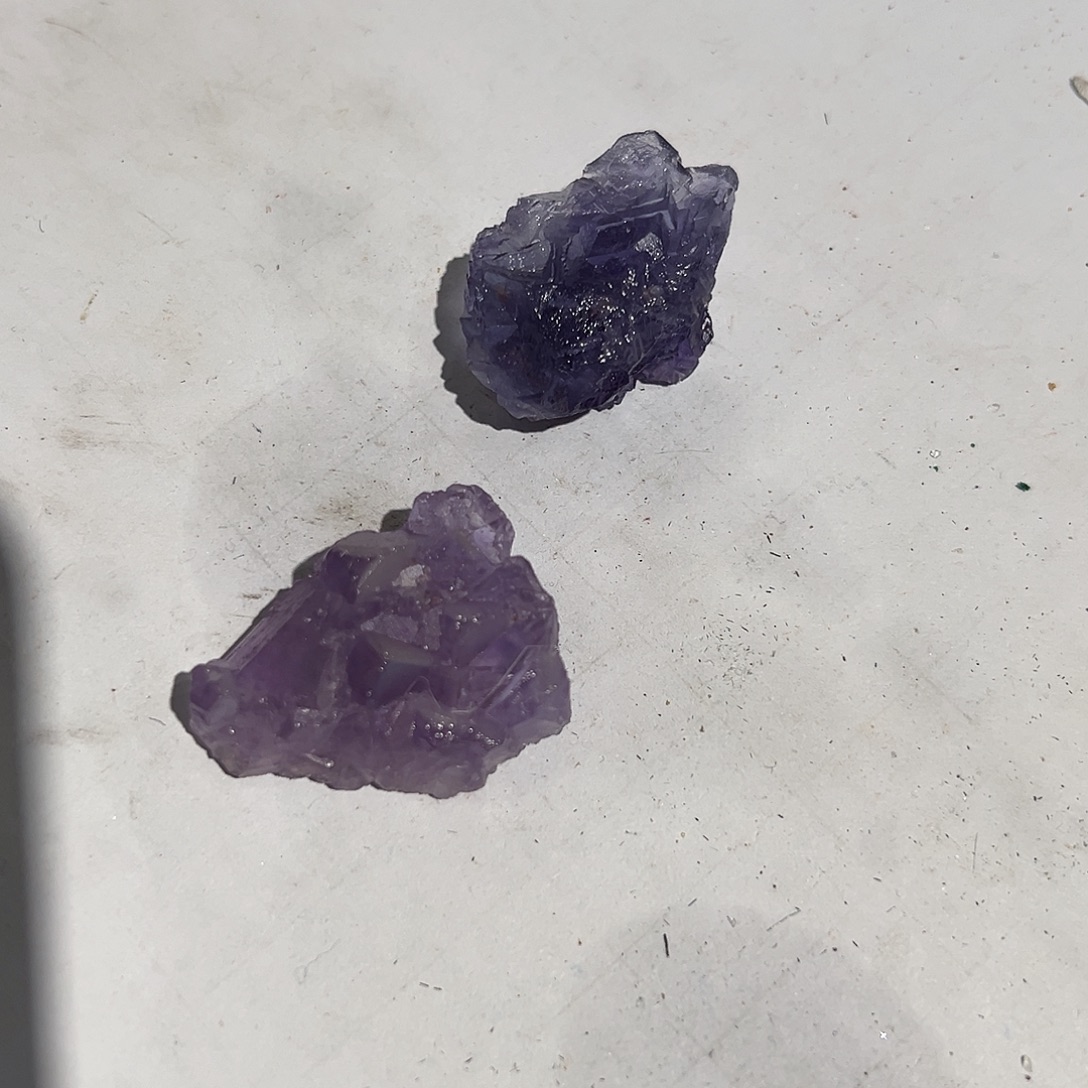 石材新疆多色莹石两个