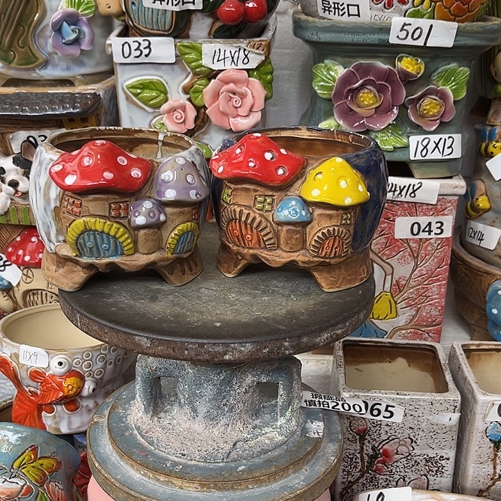 粗陶材质多肉花盆