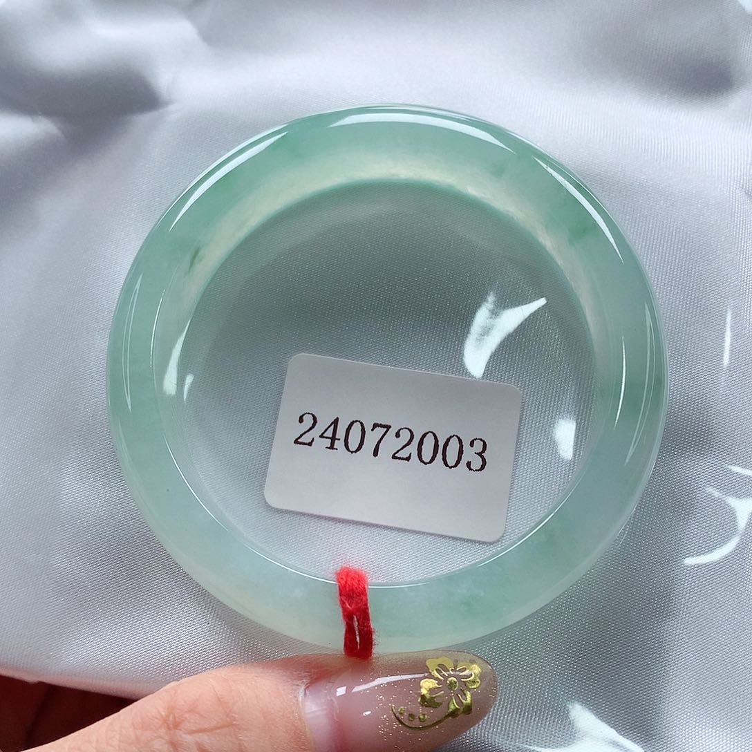 翡翠手镯未镶嵌天然A货翡翠手镯，98号