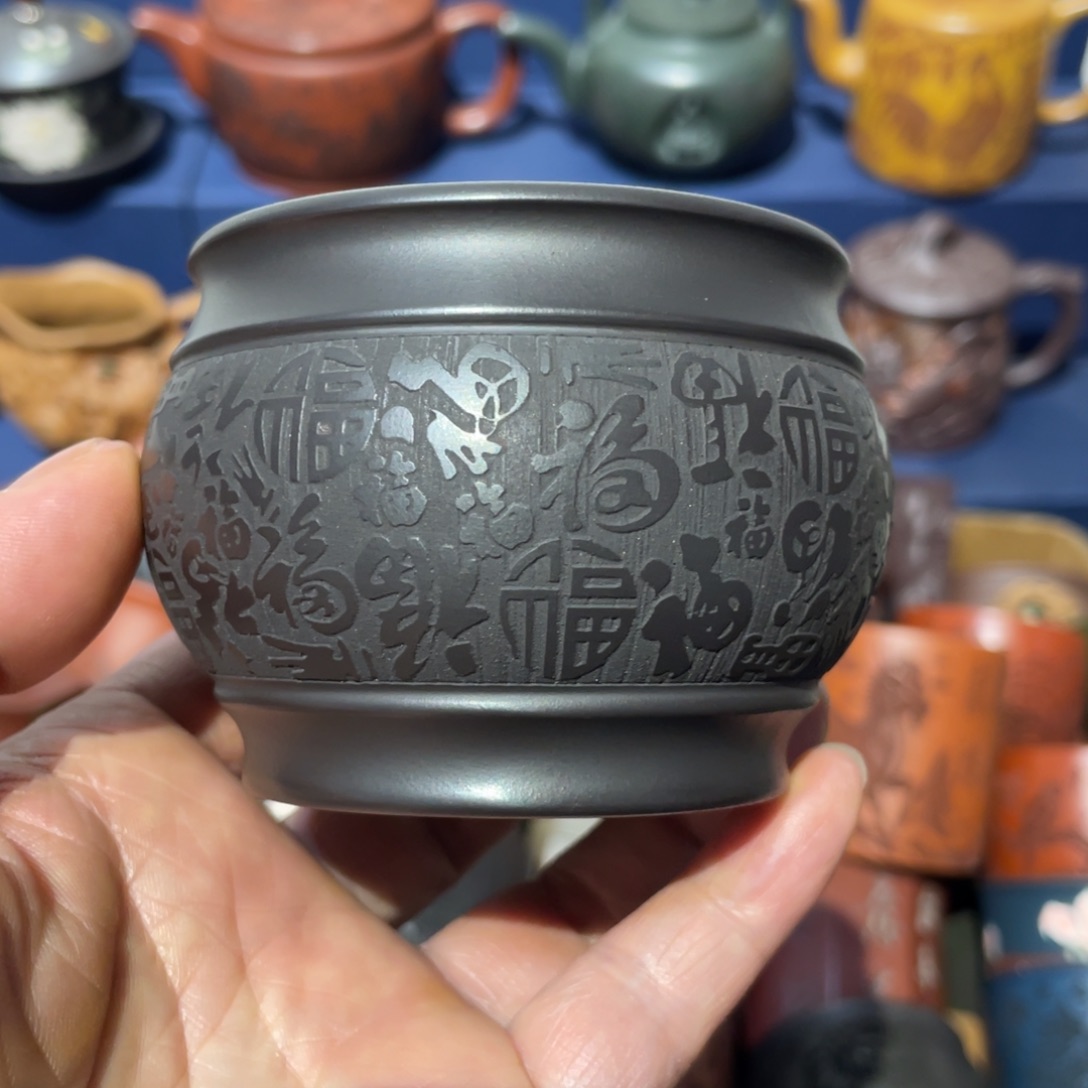 原矿紫砂手工主人杯