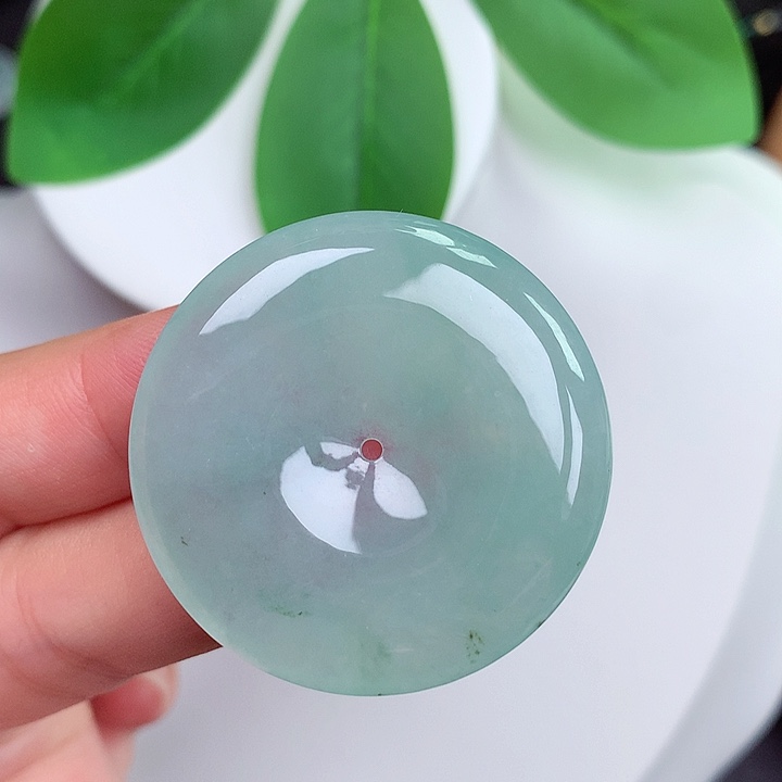 颈饰未镶嵌翡翠平安扣 35.5x5.8mm