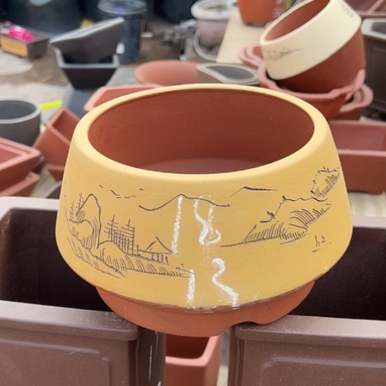 紫砂花盆透气花盆