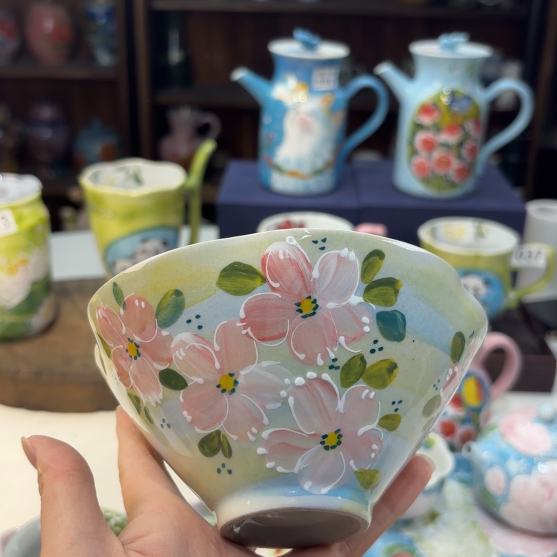 景德镇手绘高温釉下彩陶瓷茶具