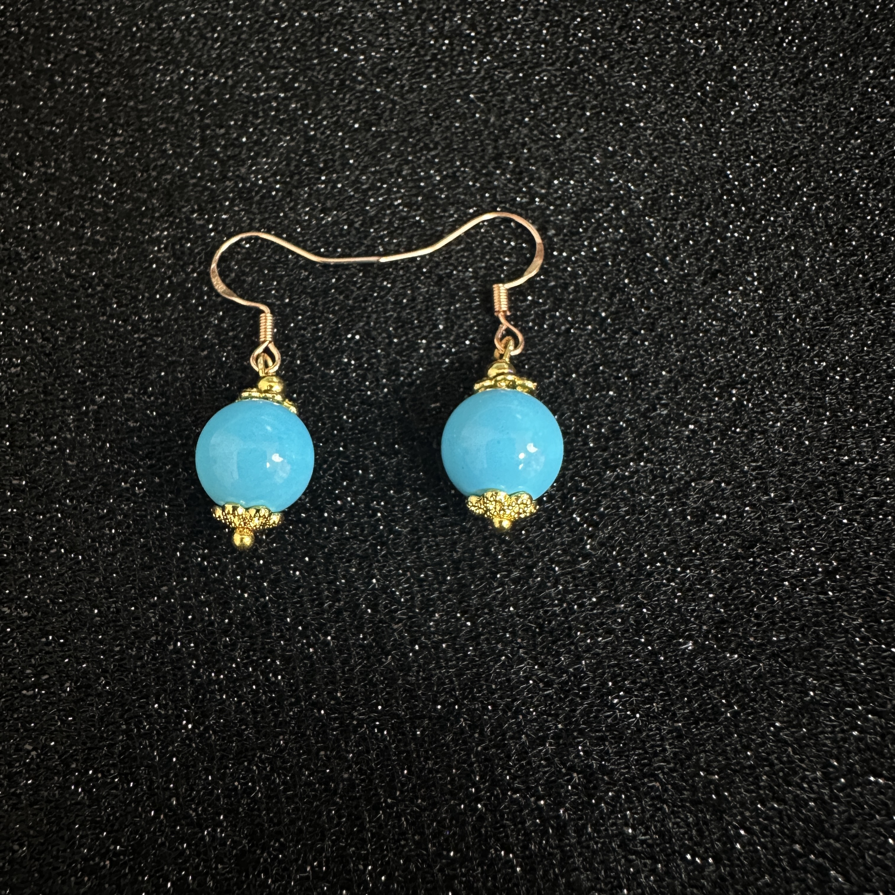 时尚大气天空蓝耳坠时尚百搭耳饰