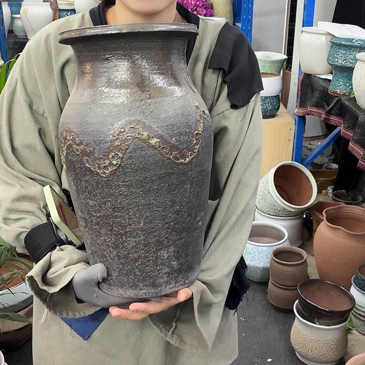 20×42 -粗陶花盆有孔-买买买