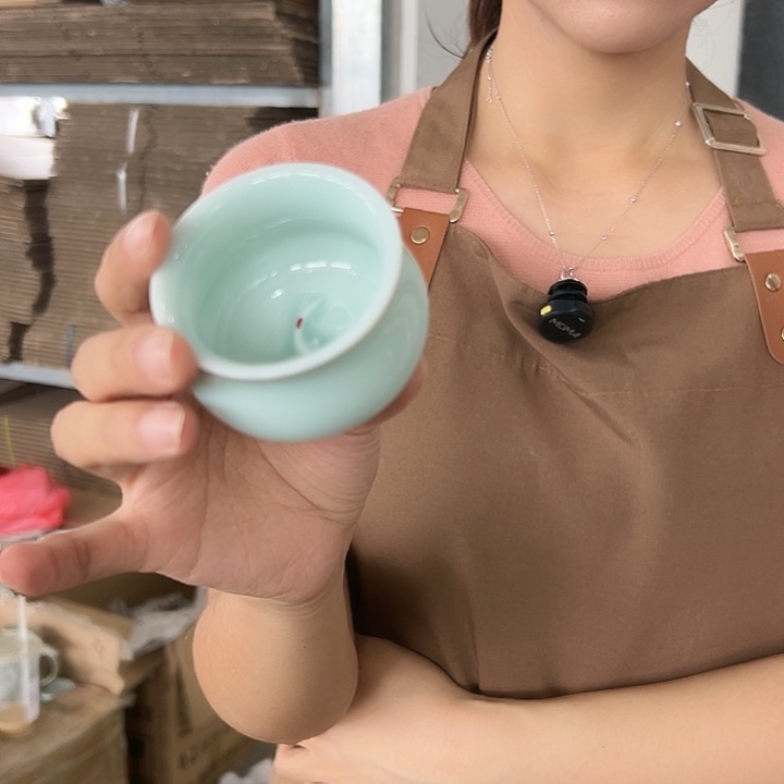 龙泉云间青瓷小米茶器