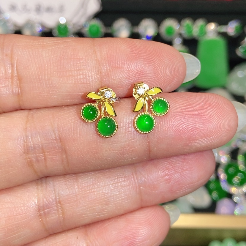 【闪购商品】未镶嵌翡翠耳饰天然翡翠