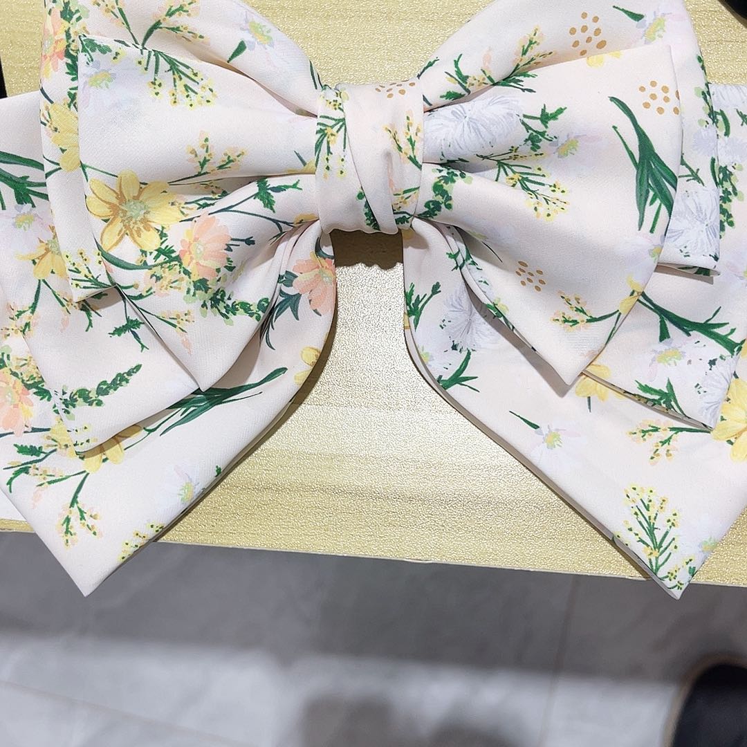 皮质铁合金蝴蝶结发夹
