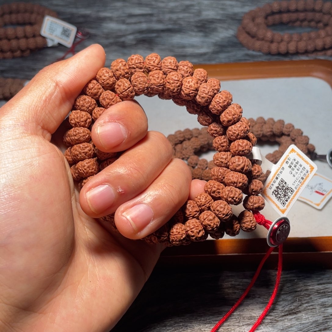 行***者金刚菩提手串超头赤焰星峦矮肉南瓜至尊108