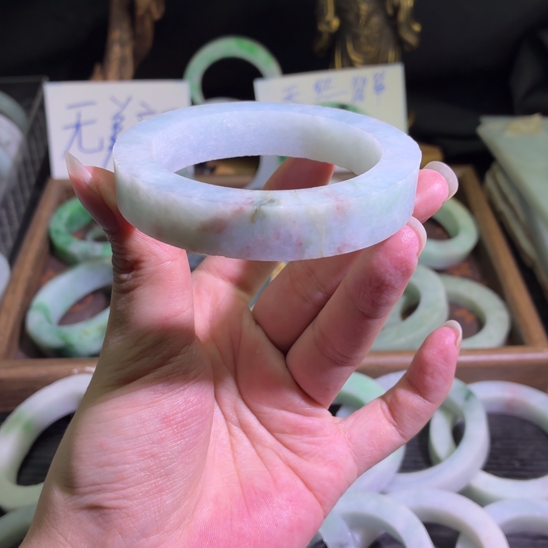 定制翡翠未镶嵌缅甸翡翠A货手镯毛胚定制