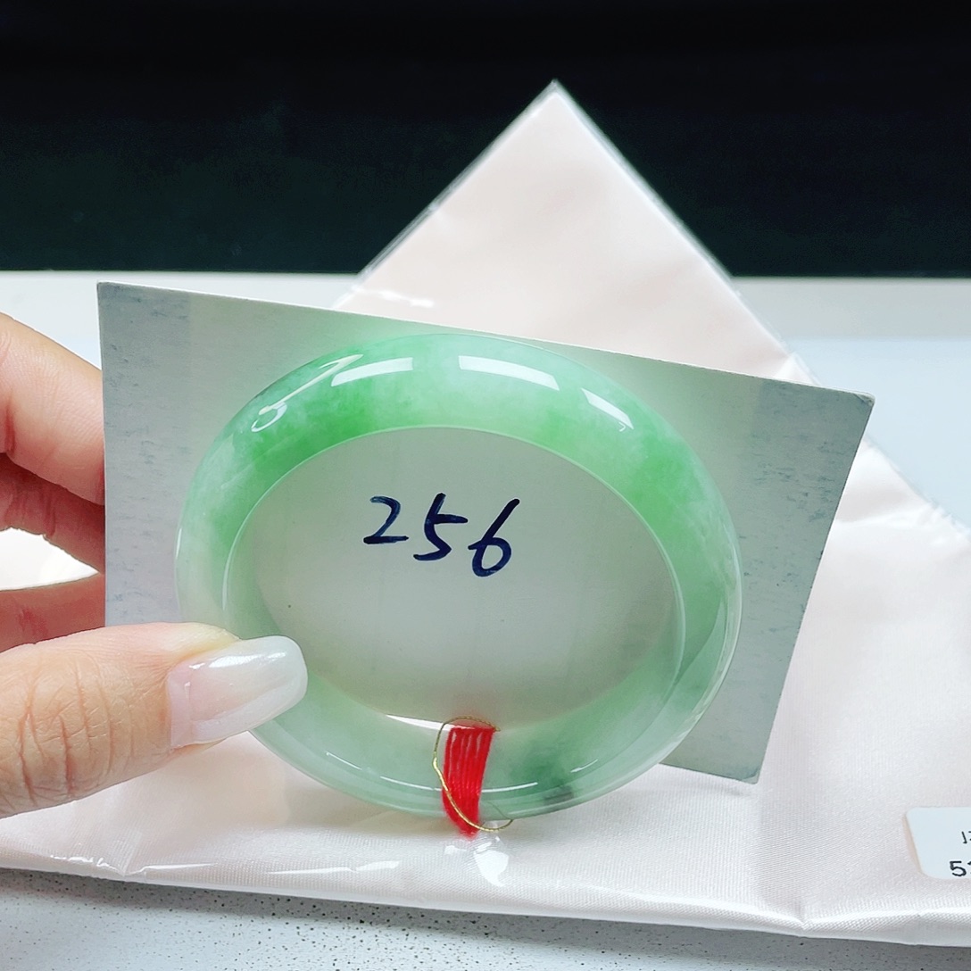 翡翠未镶嵌手镯 正圈53+