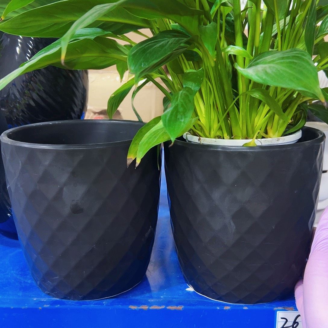 有孔外贸尾单陶瓷花盆凑单10米包邮