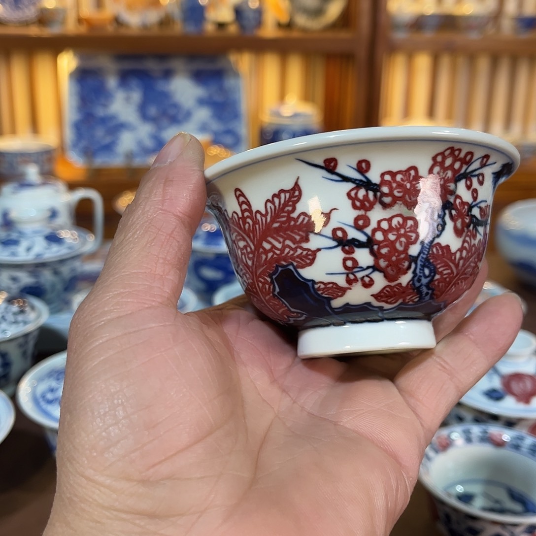 錡镇堂手工手绘压手杯