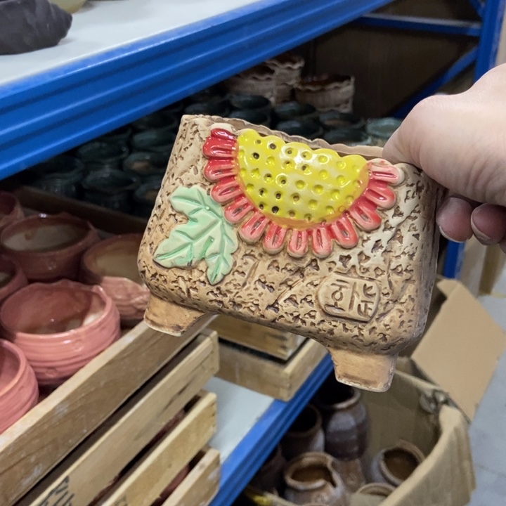 陶瓷花盆单场满9.9发12*9*10