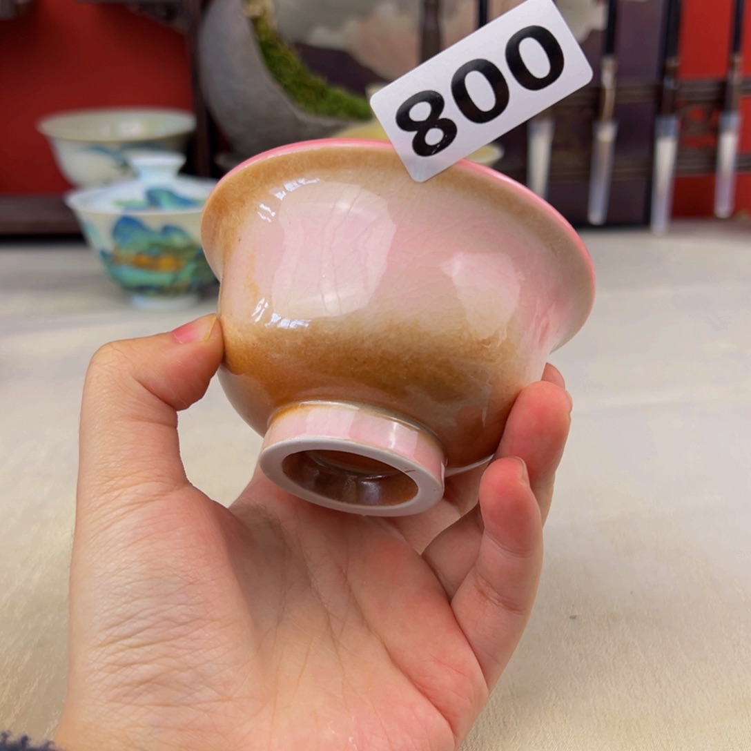 杯子纯手工柴烧主人杯