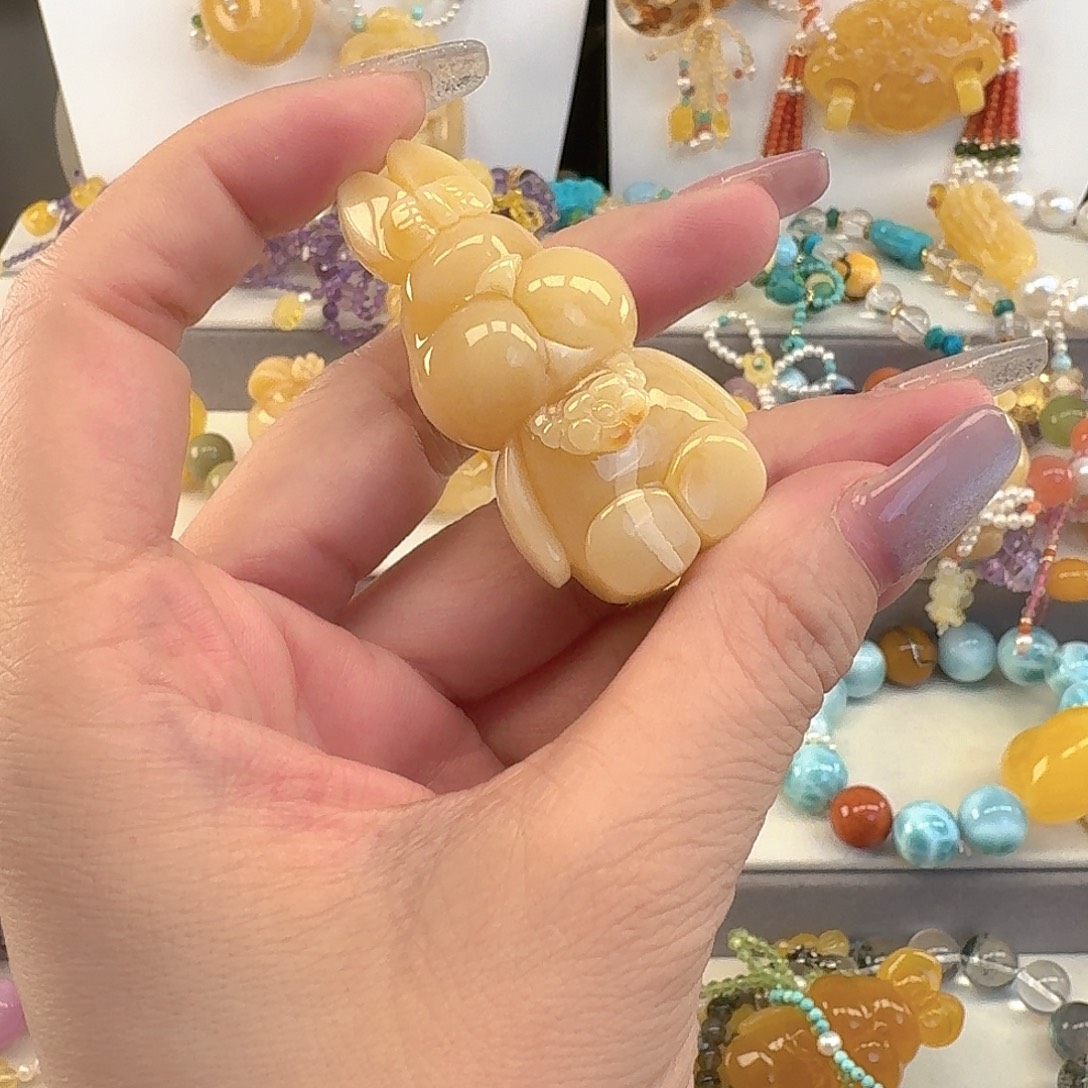 琥珀未镶嵌手链琥珀