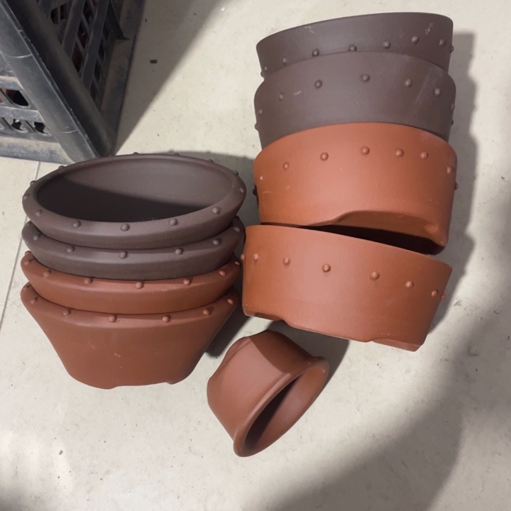 紫砂花盆紫砂花盆口13.5高5.5