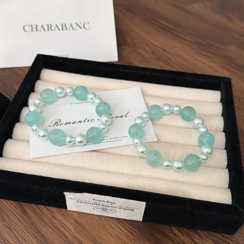 X2589绿萤石手链高端轻奢手串多样性发一