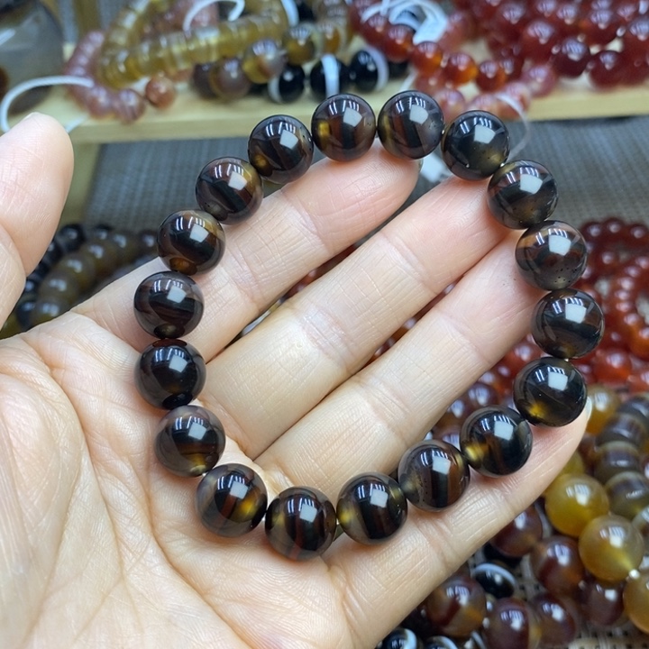 架***生玛瑙/玉髓未镶嵌手链