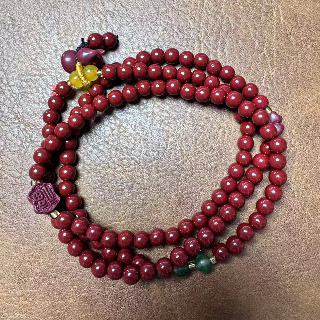 含辰砂工艺品MTYC127 精品多圈手串（无礼盒）