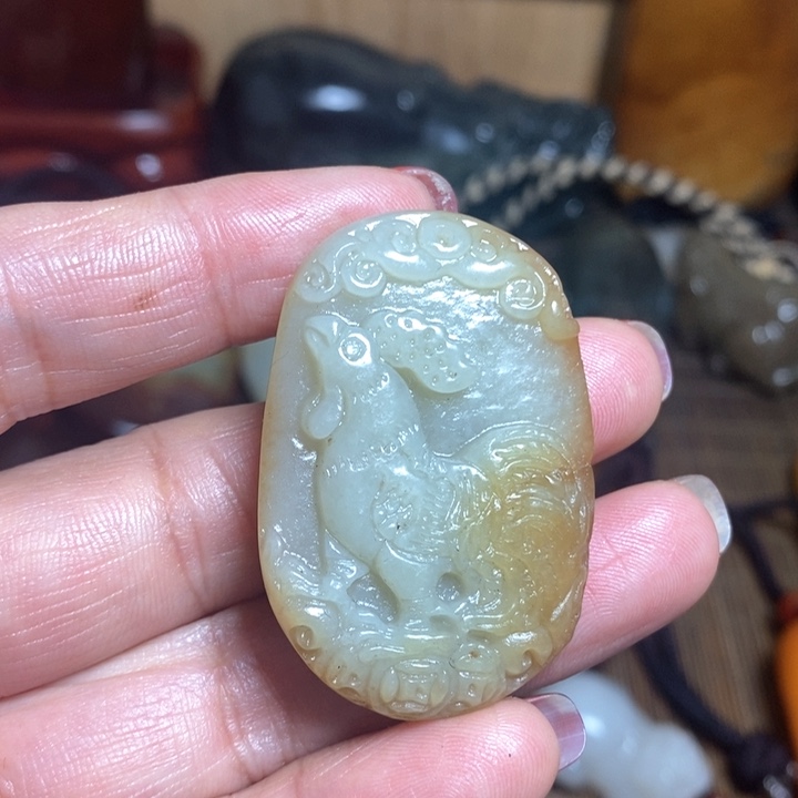 和田玉（糖玉）挂件未镶嵌