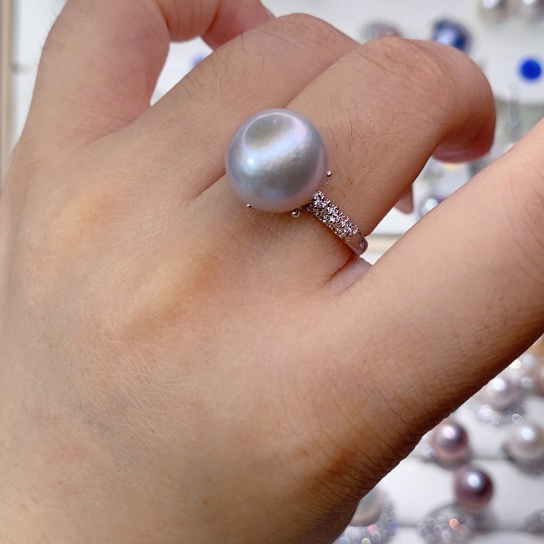 戒指未镶嵌淡水珍珠