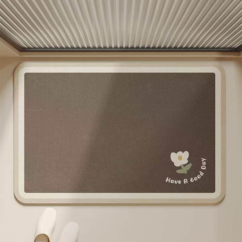 硅藻泥浴室地垫吸水速干防滑卫生间厨房脚垫家用垫子