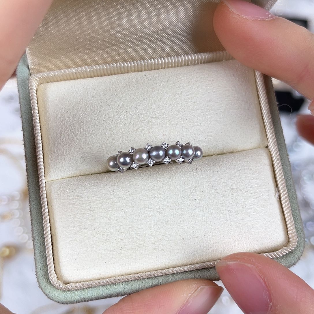 海水珍珠戒指银S925镶嵌