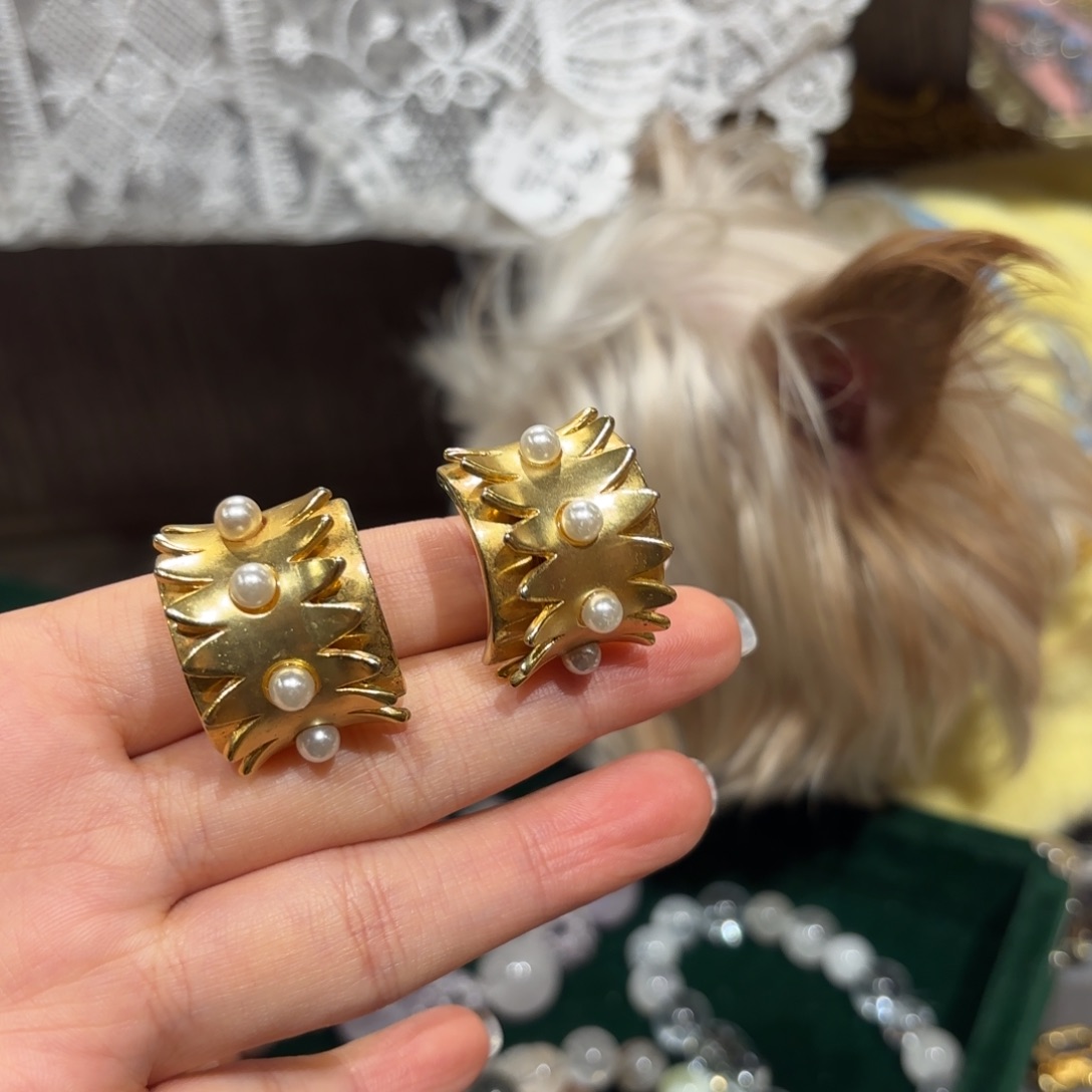 合成碳硅石纯铜耳夹