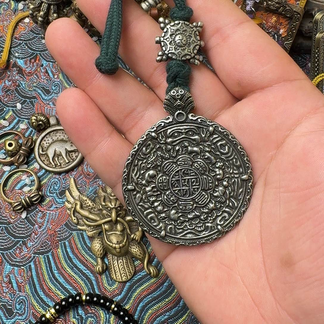 风***见藏式风格九宫八卦牌