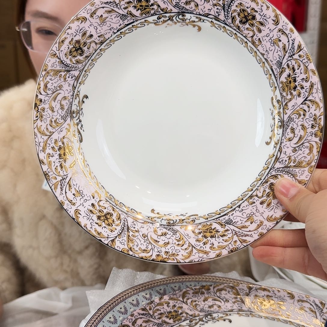 骨瓷高骨8英寸汤盘20*3.5cm一个