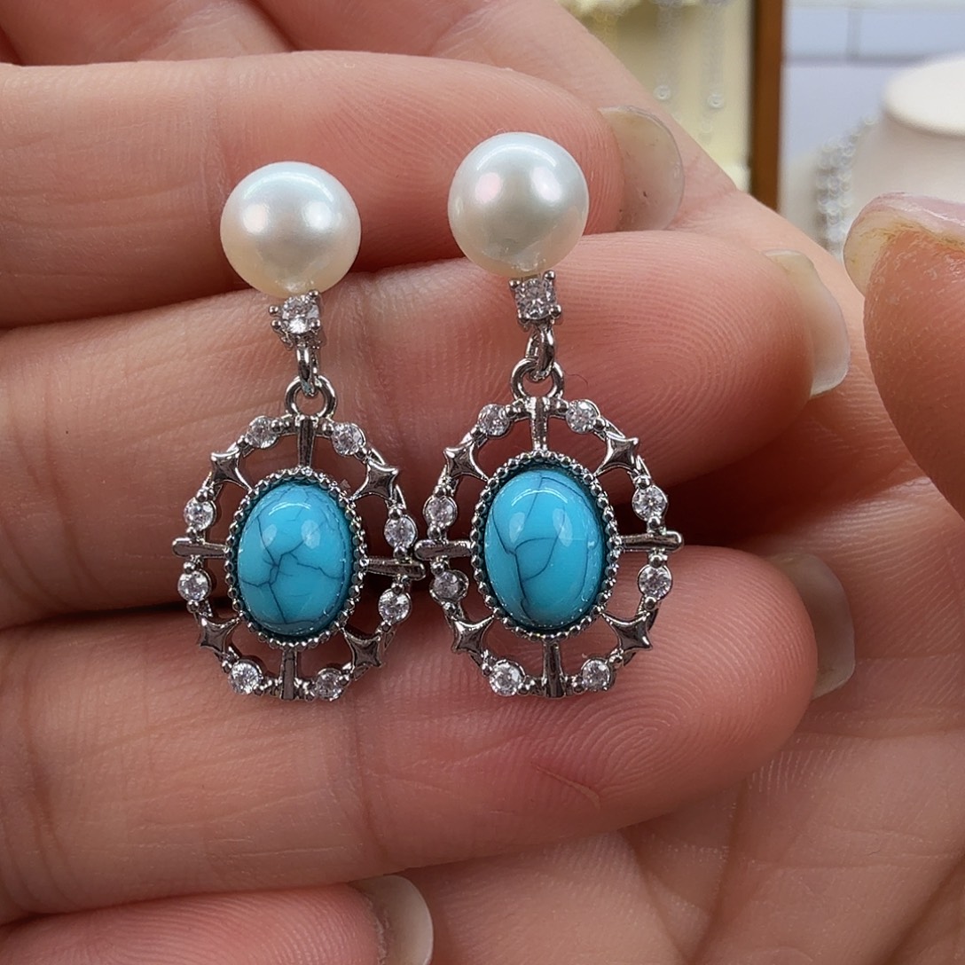 淡水珍珠耳饰未镶嵌