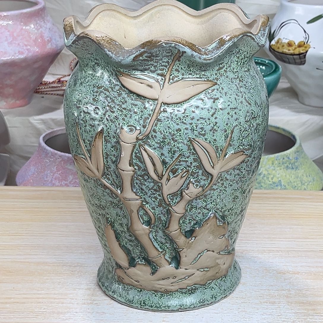 陶瓷绿植多肉微瑕花盆外口径：13*21