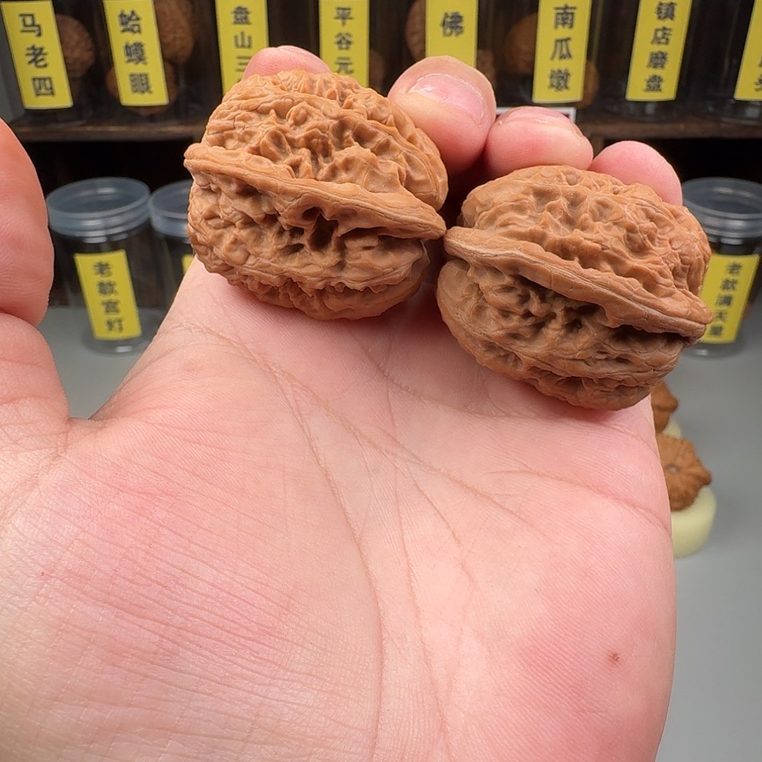 桃核把件W****叁36全品华北将军