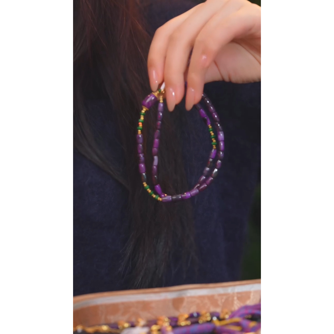 苏纪石（舒俱来）项链18K金镶嵌多样性发@@E5922