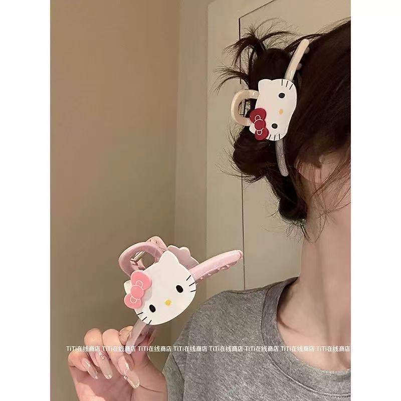 TiTi·韩系可爱风HelloKitty抓夹甜美氛围感发饰小众不撞款鲨鱼夹
