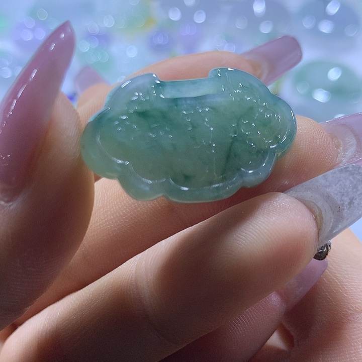 翡翠未镶嵌颈饰天然翡翠A货吊坠