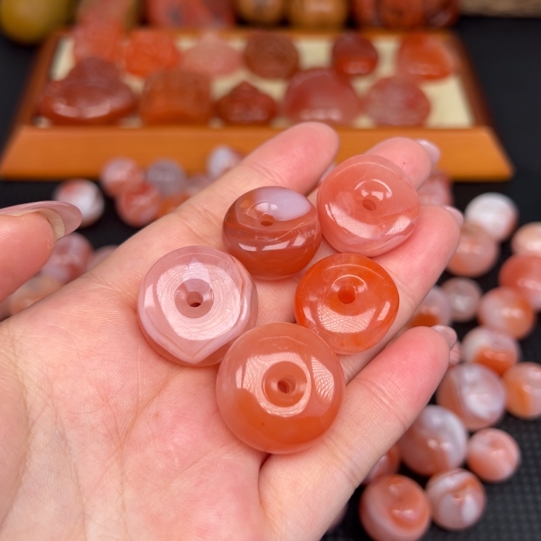 南红玛瑙未镶嵌吊坠(不含链)