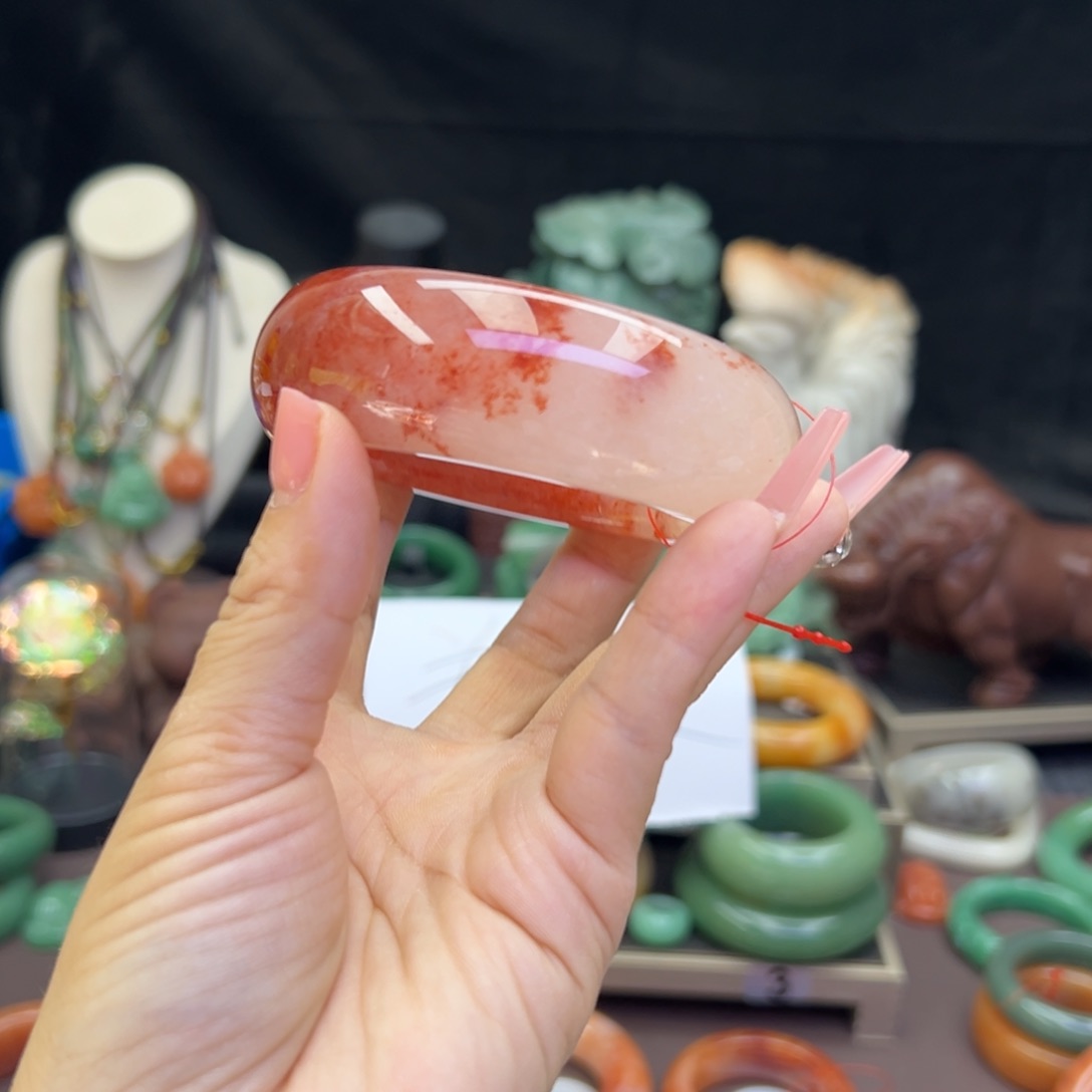 未镶嵌手镯石英岩玉暖*i