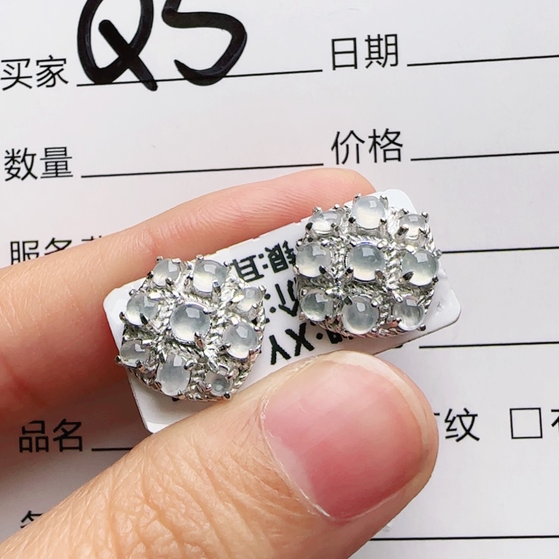 银S925镶嵌戒指翡翠