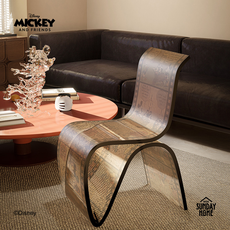 【定制】SUNDAY HOME潮流家居原创设计迪士尼米奇复古胶卷餐椅创意